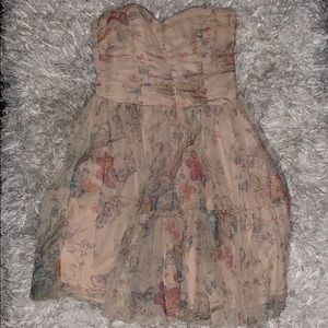 Strapless/mini dress 👗 lace fabric non stretch